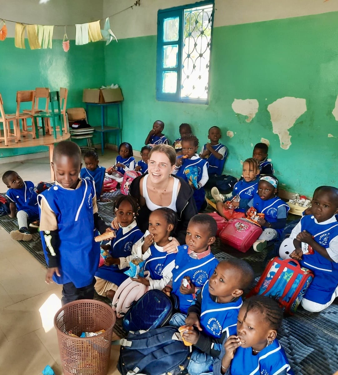 Freiwillige Johanna im Kindergarten